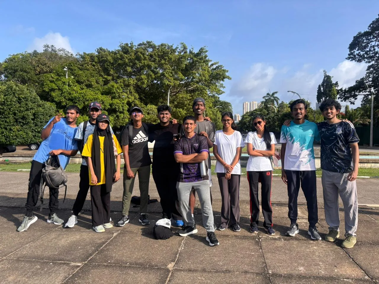 RAC APIIT team participating in District Run 3220 at Independence Square